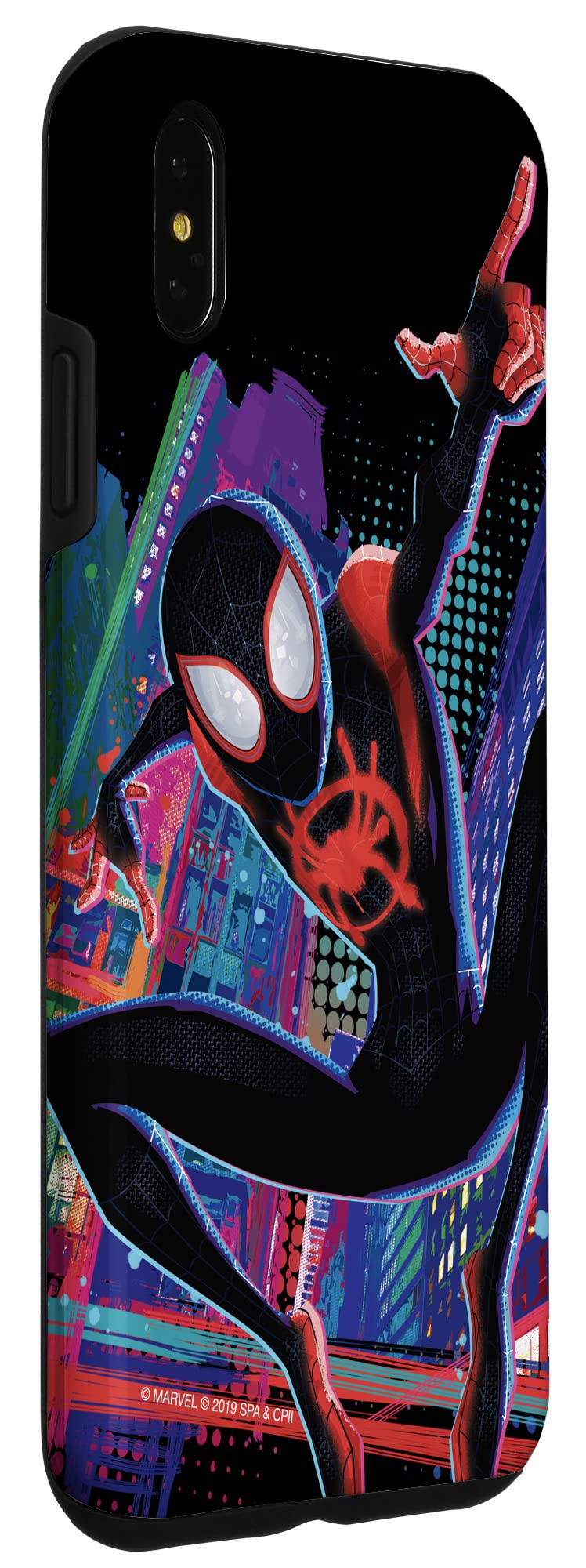 Iphone Xs Max Marvel Spider Man Into The Spider Verse Miles Morales City Case
